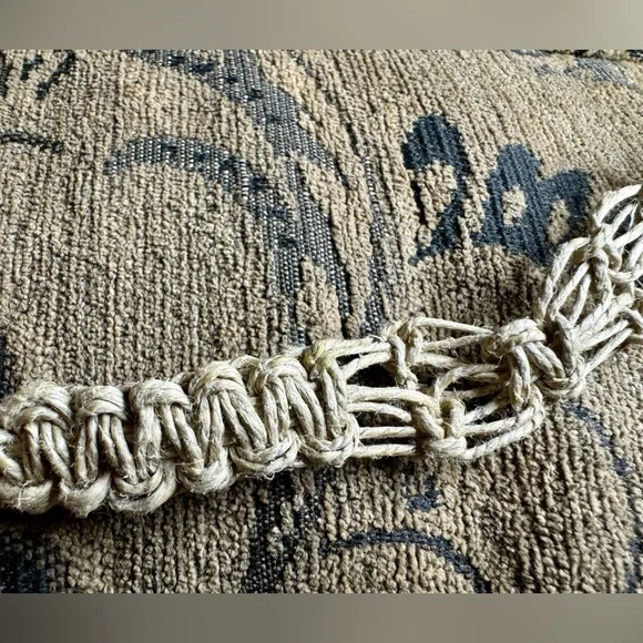 1990’s Macrame necklace with Malachite and silver pendant. - Picture 12 of 13